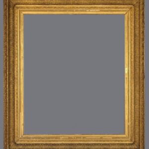 A picture frame with a gray background.