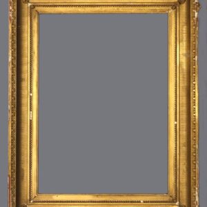 A picture frame with a gray background