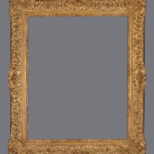 A picture frame with a gold leaf finish.