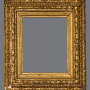 A picture frame with a gray background