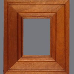 A picture frame with a gray background