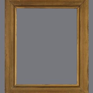 A picture frame with a gray background.