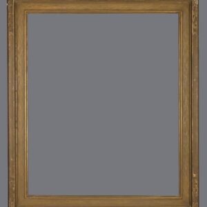 A picture frame with a gray background.