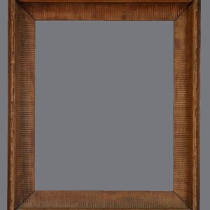 A picture frame with a gray background