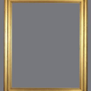 A gold frame with gray background