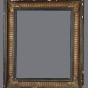 A picture frame with a gold leaf finish.