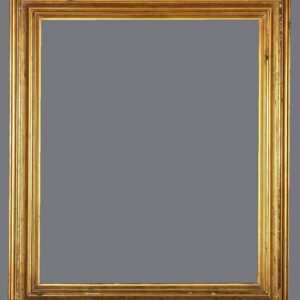 A picture frame with a gray background.