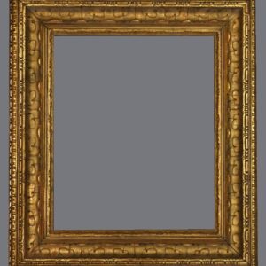 A picture frame with a gray background.