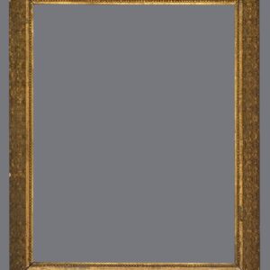 A picture frame with a gold leaf finish.