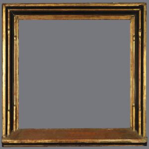 A picture frame with the bottom of it open.