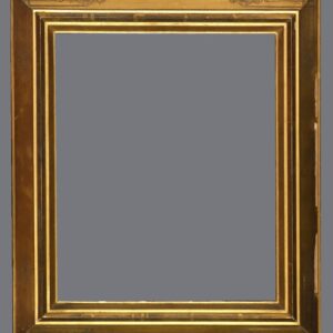 A picture frame with a gray background.