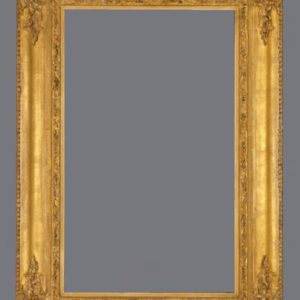 A picture frame with a gray background