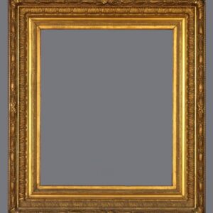 A picture frame with a gray background