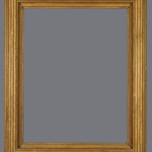 A picture frame with a gray background.