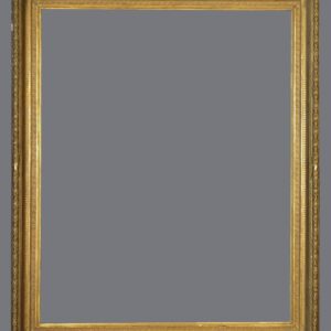 A picture frame with a gold leaf finish.