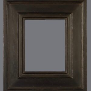 A picture frame with a gray background.