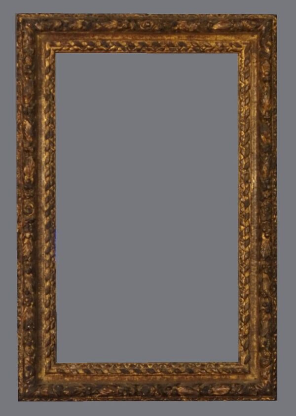 A picture frame with two identical frames on the side.