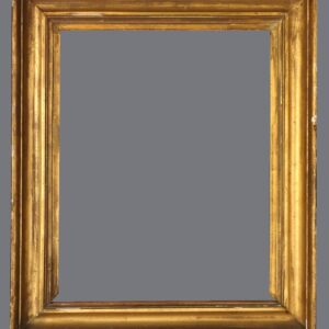 A picture frame with a gray background.