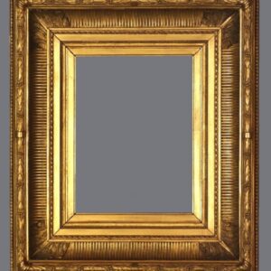 A picture frame with a gray background