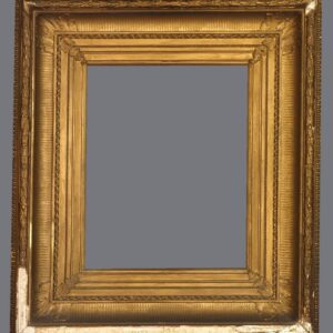 A picture frame with a gray background