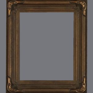 A picture frame with a gray background.