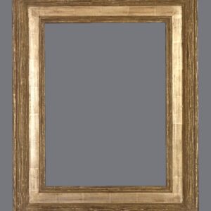 A picture frame with a gray background.