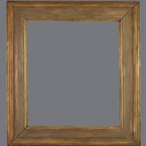 A picture frame with a gray background.