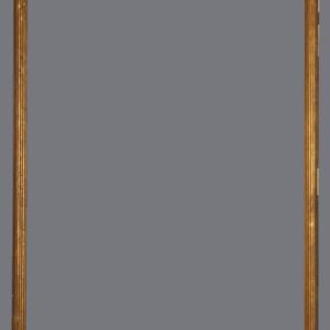 A wooden frame with some type of object in it