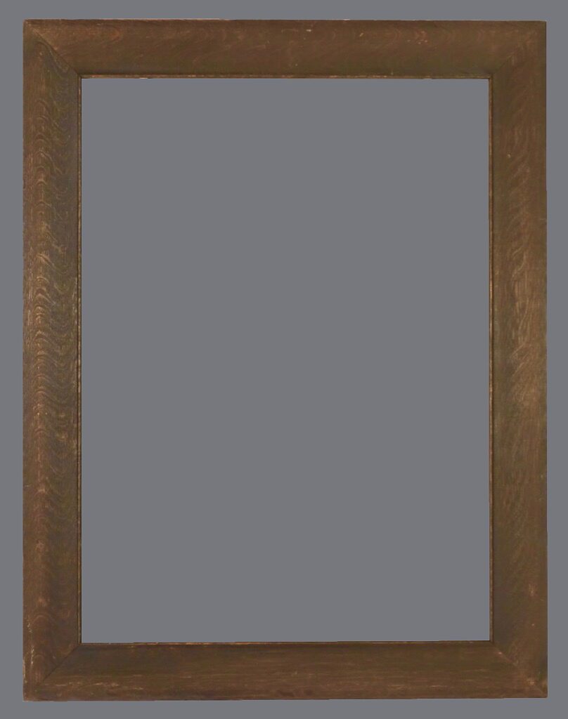 A picture frame with a gray background.