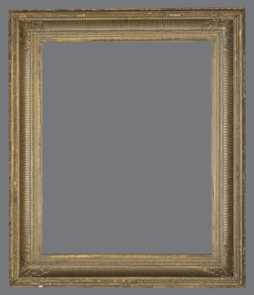 A picture frame is shown with no image on it.