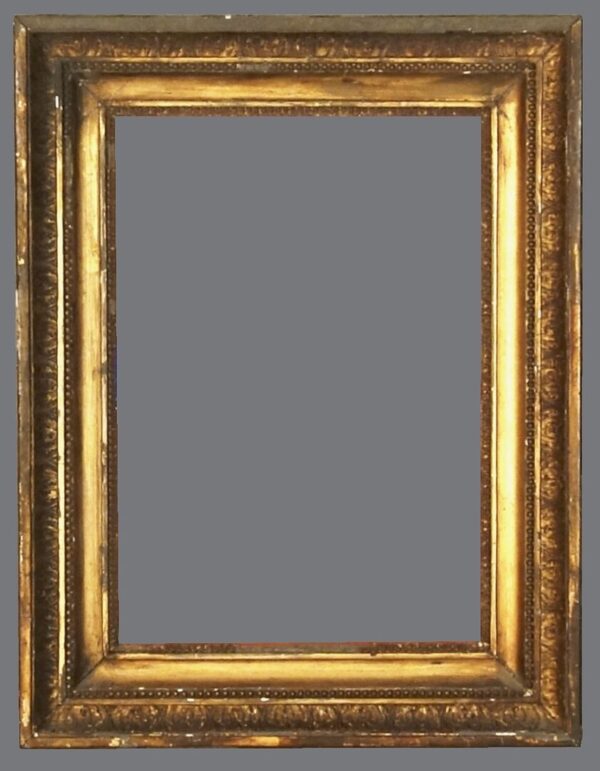 A picture frame is shown with no image on it.