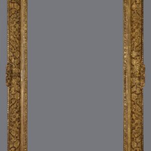 A picture frame with a gray background